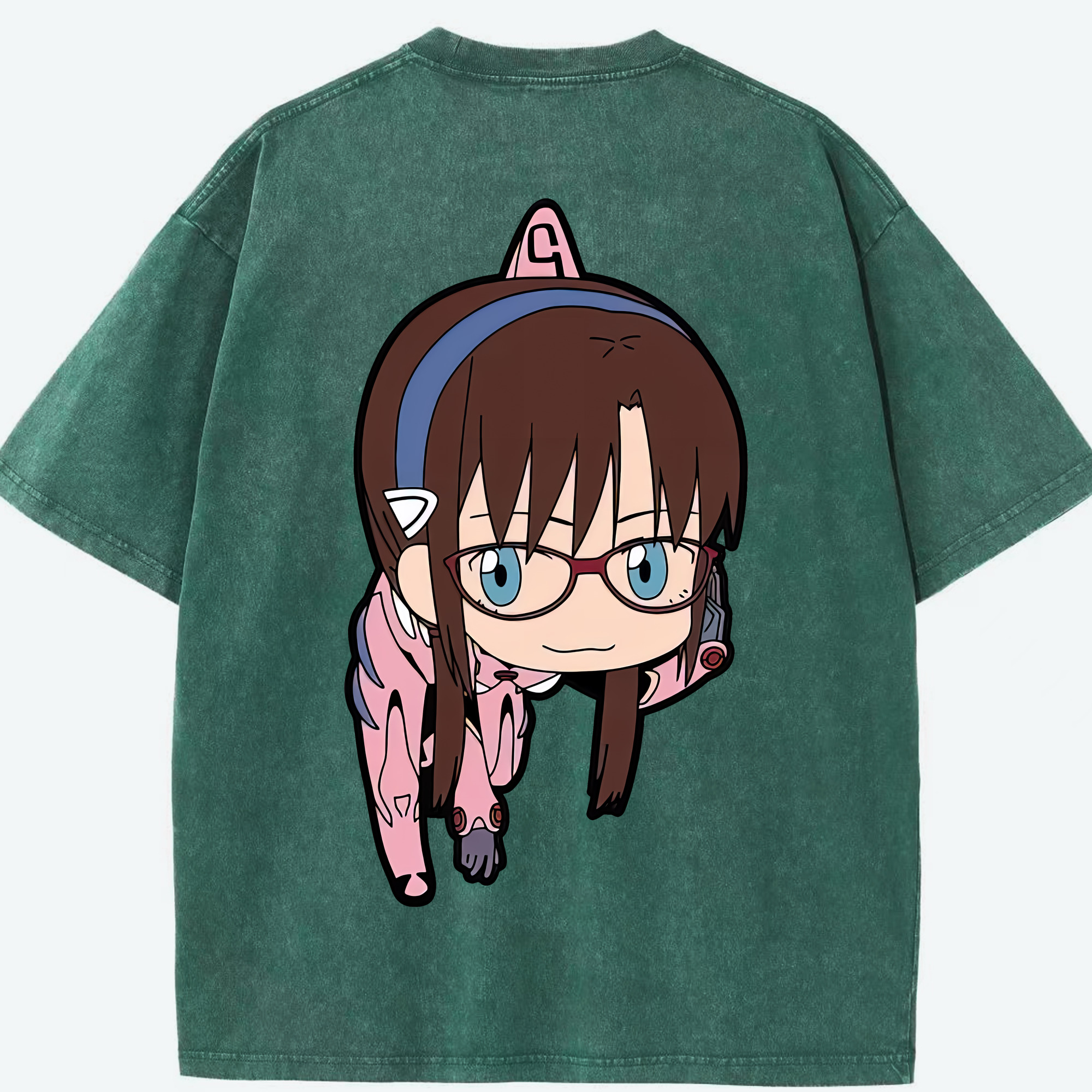 （画像用） EVA 新世紀エヴァンゲリオン 綿100% ヴィンテージ風 半袖Tシャツ（背面プリント）